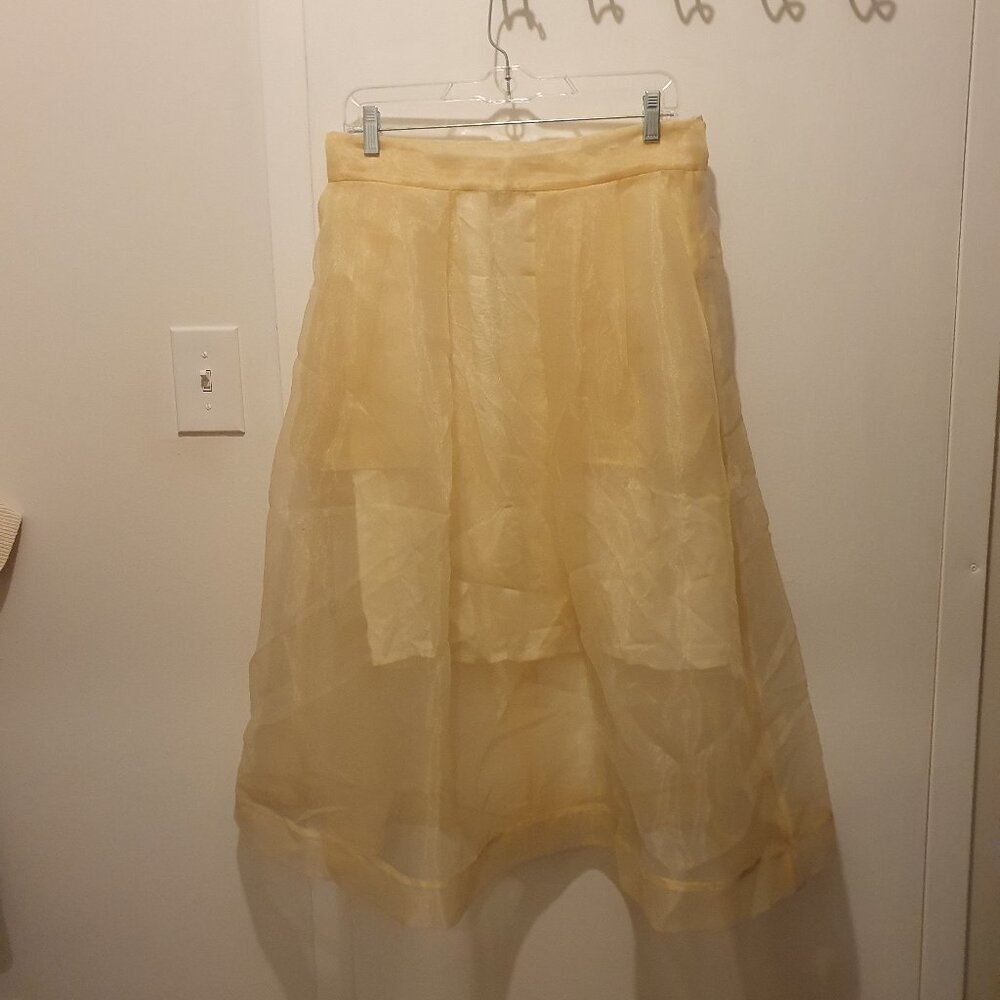 Yellow/ Gild organza skirt
